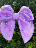 Purple Spring Fun Bow