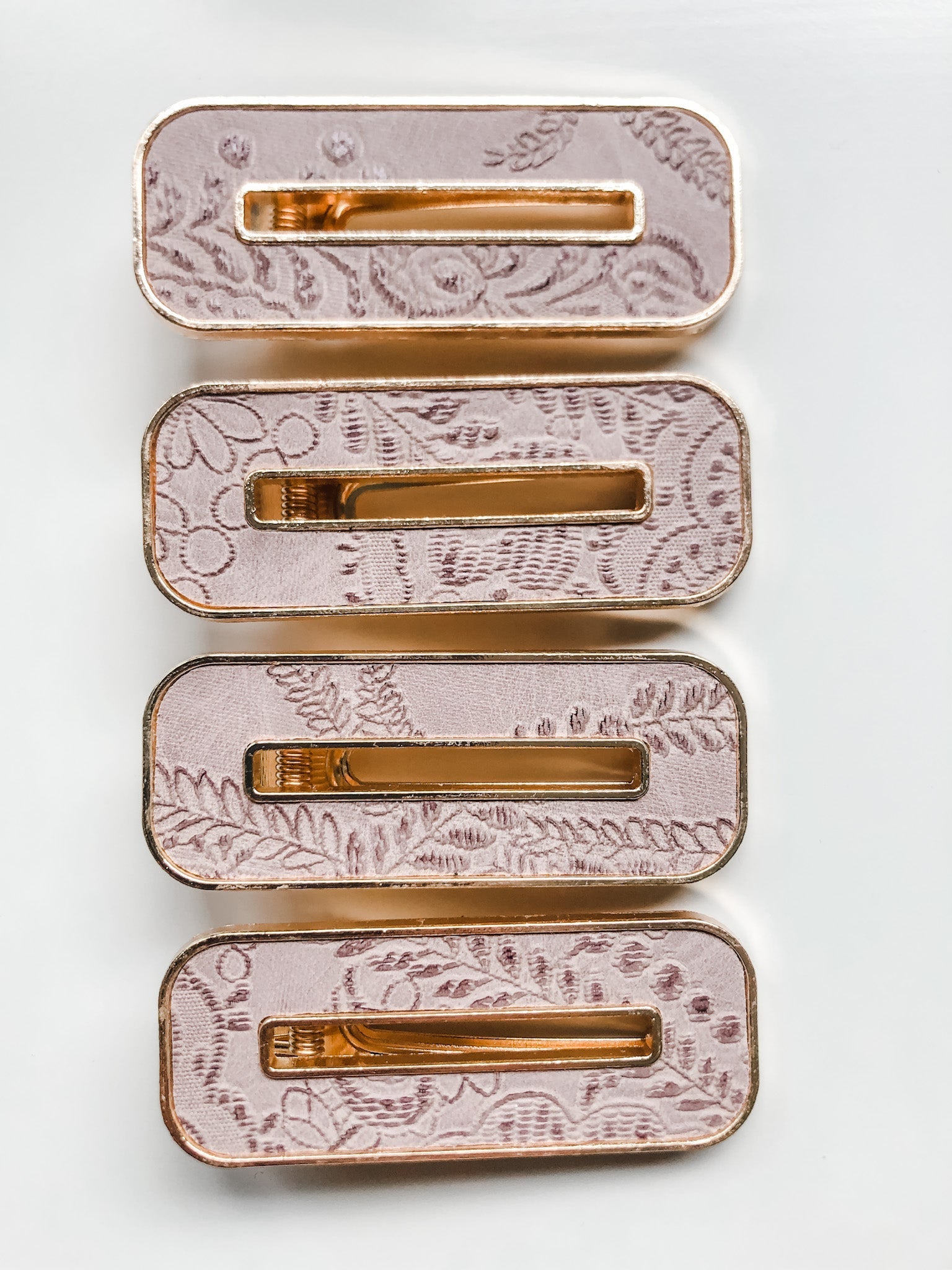 Josephina Gold Metal Leather Clip