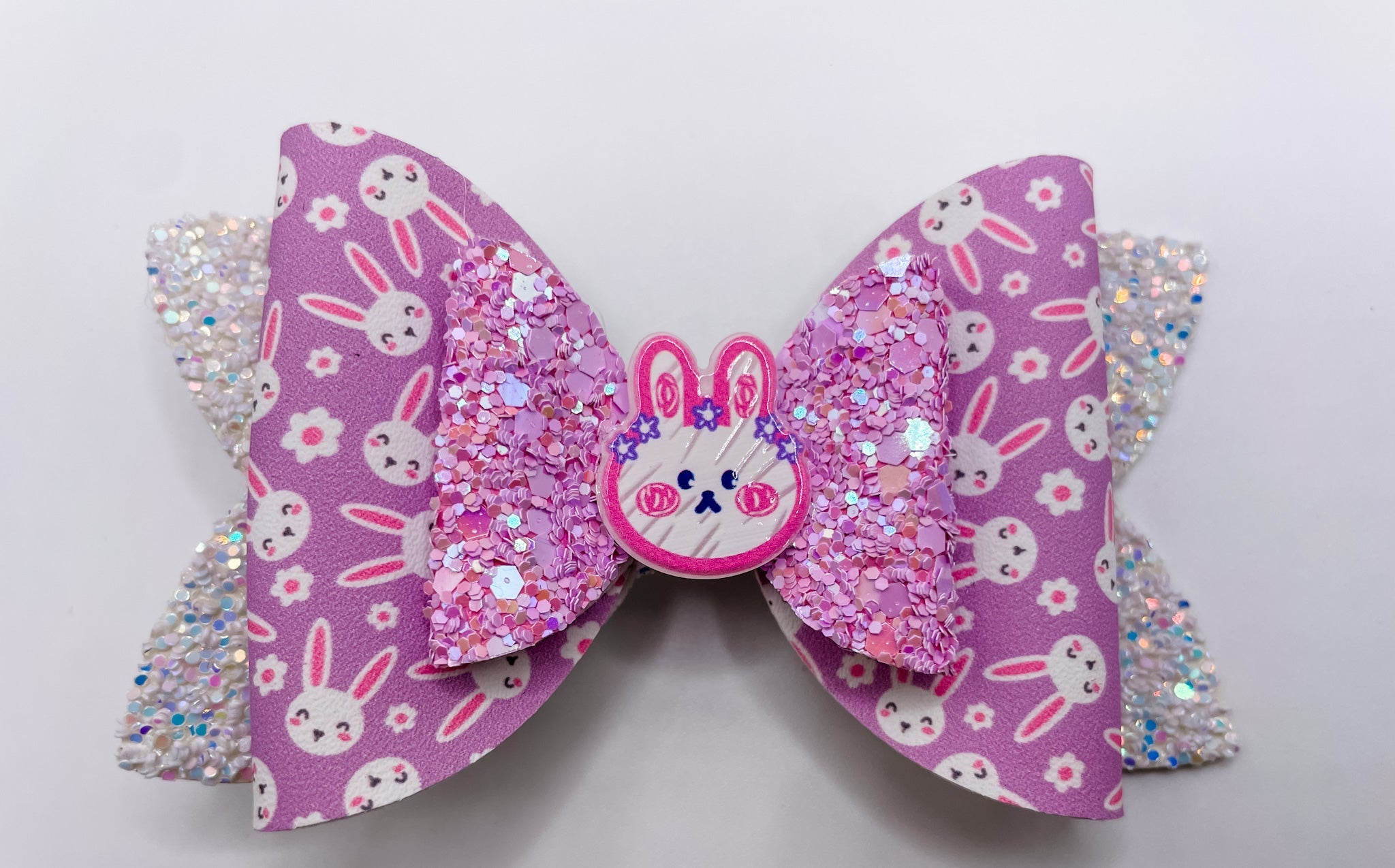 Purple Boho Bunny Bow