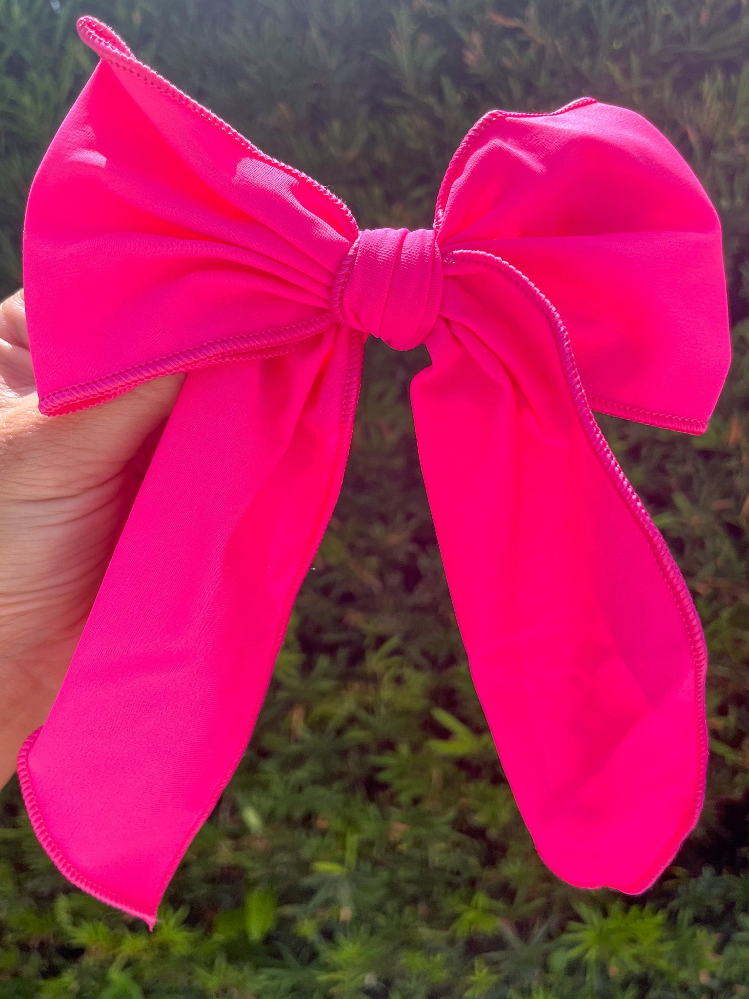 Hot Pink Swim Bow