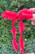 Red Ruffle Bow